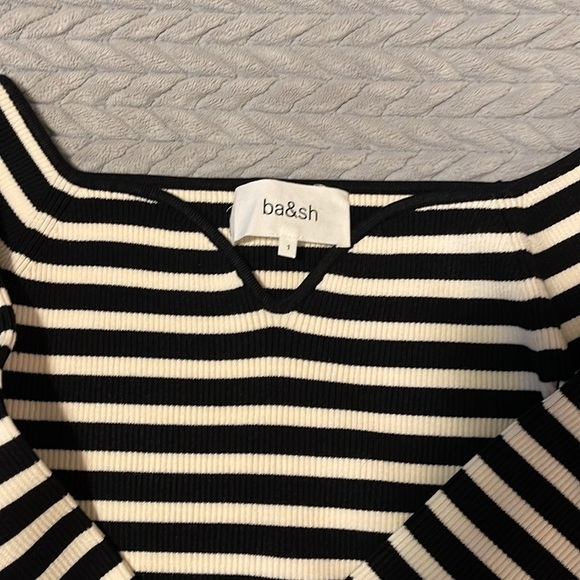 Ba&sh Striped ribbed-knit sweater - Picture 7 of 9